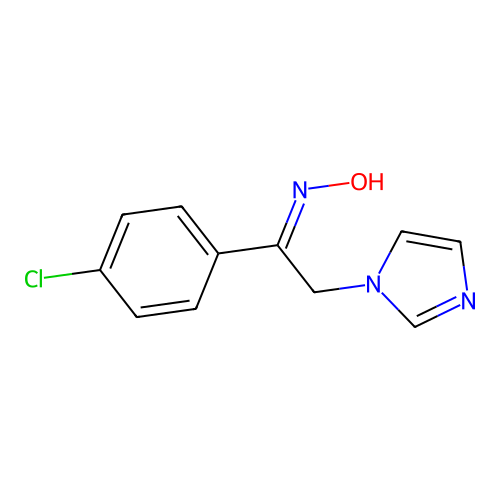 N-[1-(4-chlorophenyl)-2-(1h-imidazol1-yl)ethylidene]hydroxylamine structure