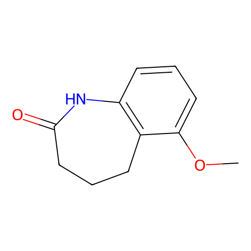 6-methoxy-2,3,4,5-tetrahydro-1H-1-benzazepin-2-one structure