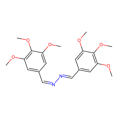 (1Z,2E)-Bis[(3,4,5-trimethoxyphenyl)methylidene]hydrazine structure