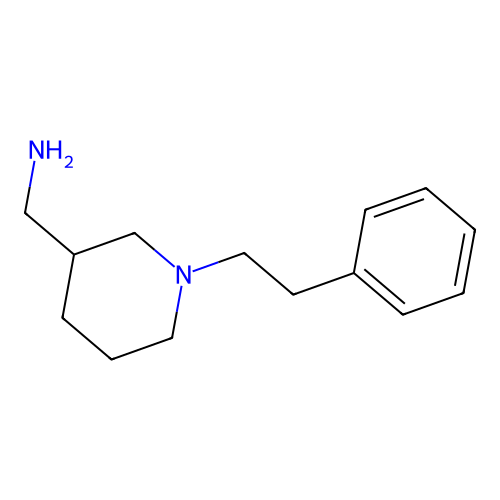 1-[1-(2-Phenylethyl)piperidin-3-YL]methanamine structure