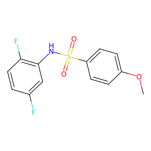 N-(2,5-difluorophenyl)-4-methoxybenzenesulfonamide structure