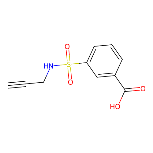3-[(Prop-2-yn-1-yl)sulfamoyl]benzoic acid structure
