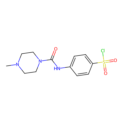 4-[(4-Methylpiperazine-1-carbonyl)amino]benzenesulfonylchloride structure
