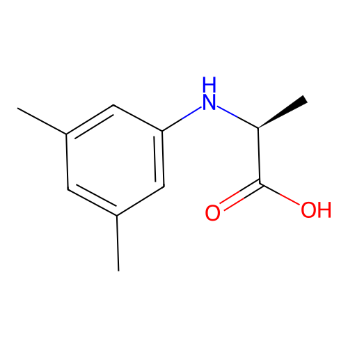 (2S)-2-(3,5-dimethylanilino)propanoic acid structure