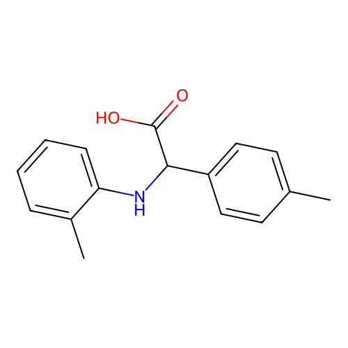 p-Tolyl-o-tolylamino-acetic acid structure