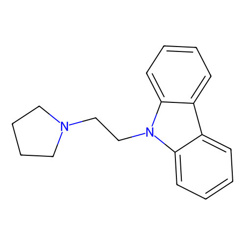 9-[2-(Pyrrolidin-1-yl)ethyl]-9h-carbazole structure