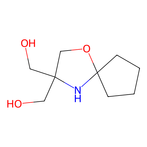 [3-(Hydroxymethyl)-1-oxa-4-azaspiro[4.4]nonan-3-yl]methanol structure