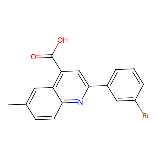 2-(3-Bromophenyl)-6-methylquinoline-4-carboxylic acid structure