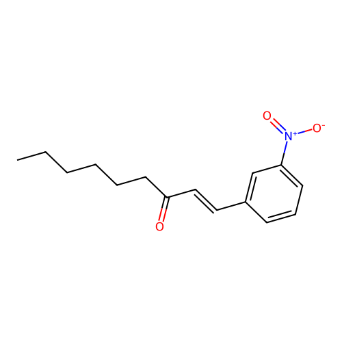 (1E)-1-(3-Nitrophenyl)non-1-EN-3-one structure