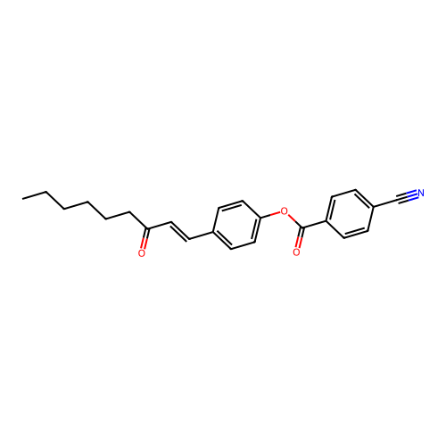 [4-[(E)-3-oxonon-1-enyl]phenyl] 4-cyanobenzoate structure