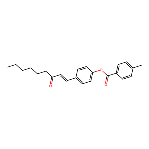 4-[(1E)-3-Oxonon-1-EN-1-YL]phenyl 4-methylbenzoate structure