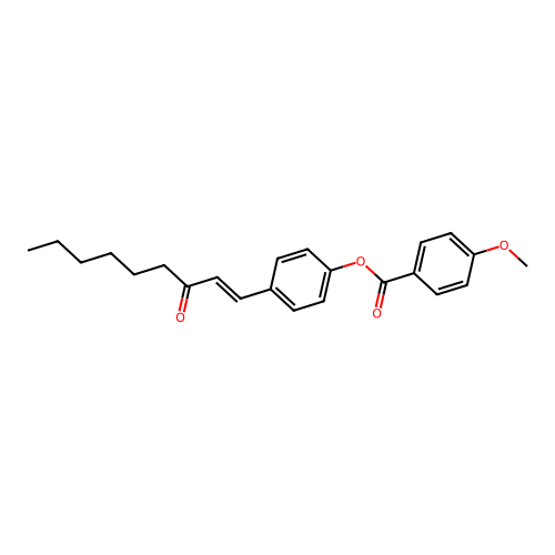 4-[(1E)-3-Oxonon-1-EN-1-YL]phenyl 4-methoxybenzoate structure