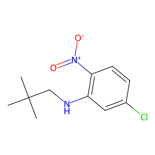 5-chloro-N-(2,2-dimethylpropyl)-2-nitroaniline structure