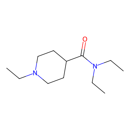 N,N,1-triethylpiperidine-4-carboxamide structure