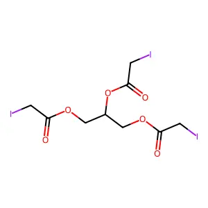 碘乙酸甘油三酯 structure