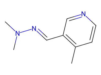 N-methyl-N-[(4-methyl-3-pyridinyl)methylideneamino]methanamine structure