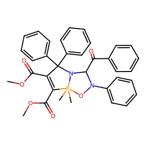 dimethyl 8-benzoyl-5,5-dimethyl-2,2,7-triphenyl-6-oxa-1,7-di structure