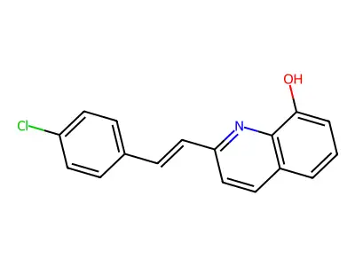 8-Quinolinol, 2-[2-(4-chlorophenyl)ethenyl]- structure