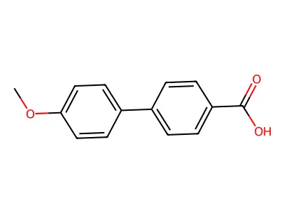 4'-Methoxy(1,1'-biphenyl)-4-carboxylic acid structure