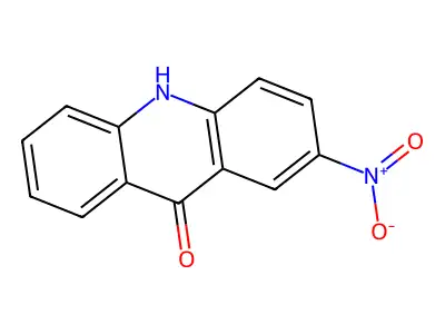 9(10H)-Acridinone, 2-nitro- structure