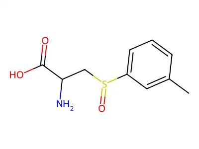 2-Amino-3-(3-methylphenyl)sulfinylpropanoic acid structure