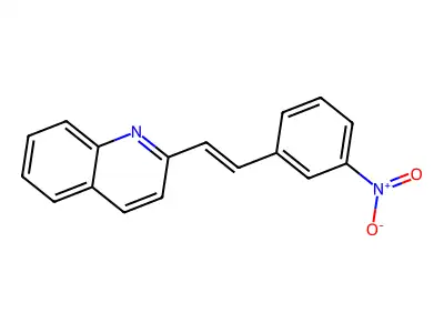 2-[2-(3-Nitrophenyl)ethenyl]quinoline structure