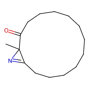 1-Methyl-15-azabicyclo[12.1.0]pentadec-14-en-2-one structure