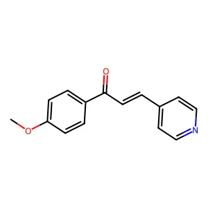 1-(4-Methoxyphenyl)-3-(4-pyridyl)prop-2-en-1-one structure