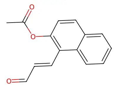 2-Propenal, 3-(2-(acetyloxy)-1-naphthalenyl)- structure