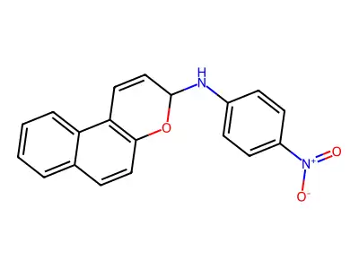 3H-Naphtho(2,1-b)pyran-3-amine, N-(4-nitrophenyl)- structure