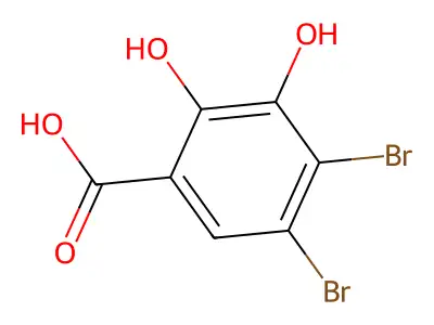 o-Pyrocatechuic acid, 4,5-dibromo- structure