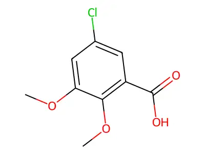 5-Chloro-2,3-dimethoxybenzoic acid structure