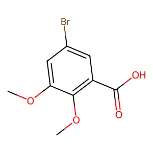 2-溴-4,5-二甲氧基苯甲酸 structure