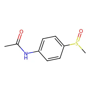 N-(4-methylsulfinylphenyl)acetamide structure