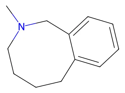 2-Methyl-1,2,3,4,5,6-hexahydro-2-benzazocine structure
