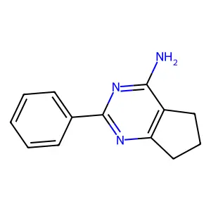 9-Amino-2,5,11-trimethyl-6H-pyrido(4,3-b)carbazolium structure