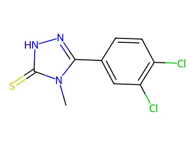 5-(3,4-dichlorophenyl)-4-methyl-4H-1,2,4-triazole-3-thiol structure