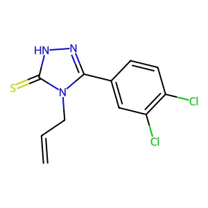 4-allyl-5-(3,4-dichlorophenyl)-4H-1,2,4-triazole-3-thiol structure