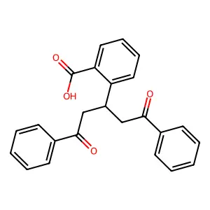 2-(1,5-Dioxo-1,5-diphenylpentan-3-yl)benzoic acid structure