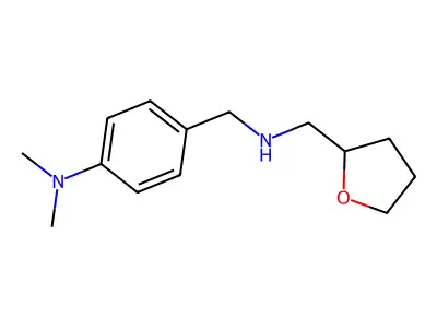 N,N-dimethyl-4-{[(tetrahydrofuran-2-ylmethyl)amino]methyl}aniline structure