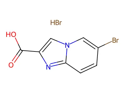 6-Bromoimidazo[1,2-a]pyridine-2-carboxylic acid hydrobromide structure