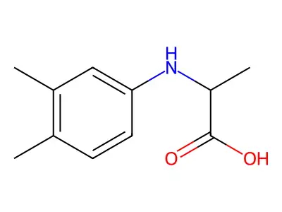 2-(3,4-Dimethylphenylamino)propionic acid structure
