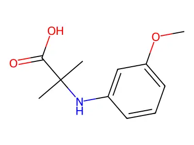 Alanine, N-(3-methoxyphenyl)-2-methyl- structure