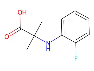 N-(2-Fluorophenyl)-2-methylalanine structure