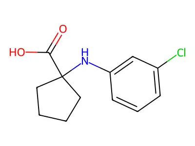 1-(3-Chloro-phenylamino)-cyclopentanecarboxylic acid structure
