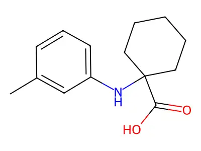 1-m-Tolylamino-cyclohexanecarboxylic acid structure