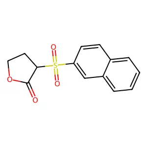 3-(2-naphthylsulfonyl)dihydro-2(3H)-furanone structure