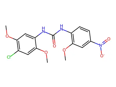 1-(4-Chloro-2,5-dimethoxyphenyl)-3-(2-methoxy-4-nitrophenyl)urea structure