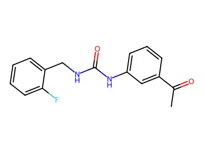 1-(3-Acetylphenyl)-3-[(2-fluorophenyl)methyl]urea structure