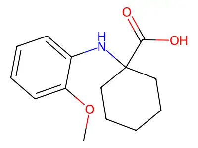 1-(2-Methoxy-phenylamino)-cyclohexanecarboxylic acid structure